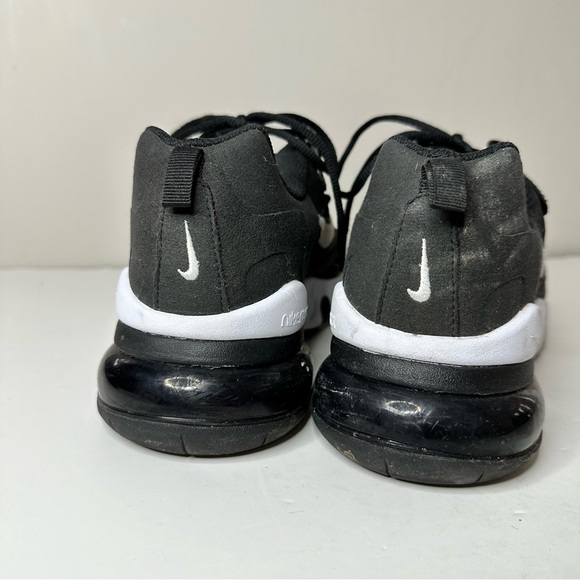 Nike Air Max 270 React Sneaker, Black and White, Size: US 7Y = 25 cm = women US - Picture 6 of 10